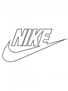 Раскраска Nike 10 - Бесплатно распечатать
