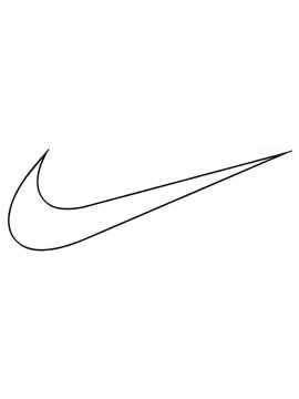 Раскраска Nike 11 - Бесплатно распечатать