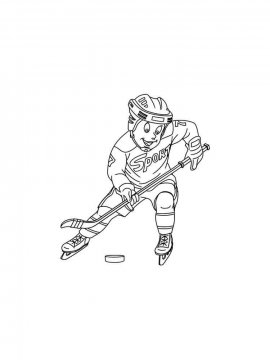 Раскраска Хоккей 31 - Бесплатно распечатать