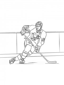 Раскраска Хоккей 36 - Бесплатно распечатать