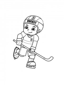 Раскраска Хоккей 22 - Бесплатно распечатать