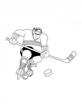 Раскраска Хоккей 26 - Бесплатно распечатать