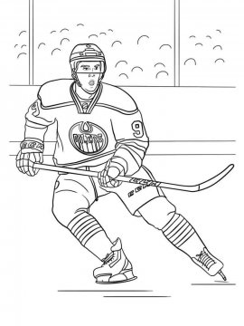 Раскраска Хоккей 27 - Бесплатно распечатать