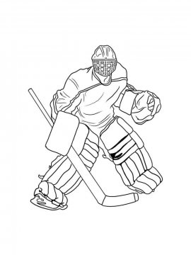 Раскраска Хоккей 29 - Бесплатно распечатать
