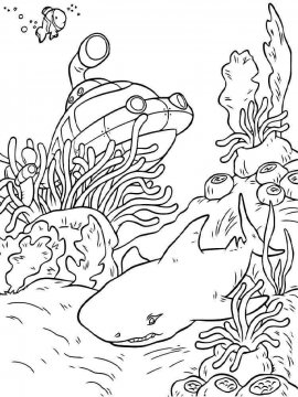 Раскраска Подводный мир 10 - Бесплатно распечатать