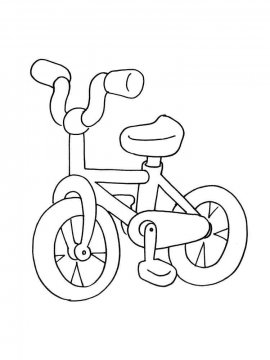 Раскраска Велосипед 15 - Бесплатно распечатать
