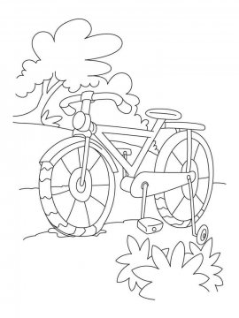 Раскраска Велосипед 24 - Бесплатно распечатать