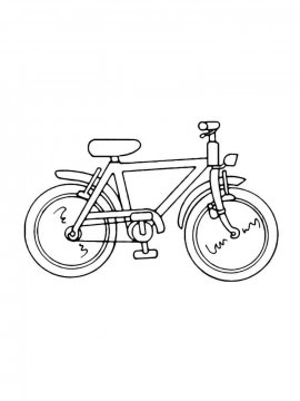 Раскраска Велосипед 25 - Бесплатно распечатать