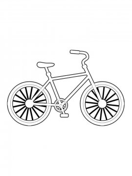 Раскраска Велосипед 26 - Бесплатно распечатать
