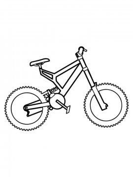 Раскраска Велосипед 16 - Бесплатно распечатать