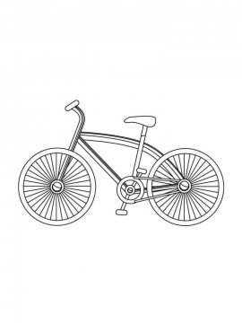 Раскраска Велосипед 17 - Бесплатно распечатать