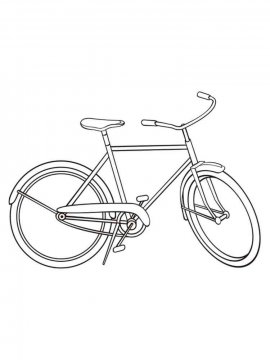 Раскраска Велосипед 18 - Бесплатно распечатать