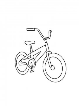 Раскраска Велосипед 22 - Бесплатно распечатать
