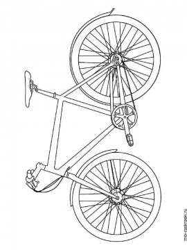 Раскраска Велосипед 2 - Бесплатно распечатать
