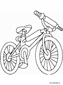 Раскраска Велосипед 5 - Бесплатно распечатать
