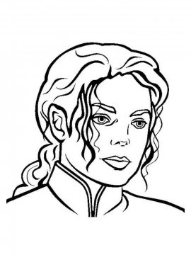 Раскраска Майкл Джексон 13 - Бесплатно распечатать