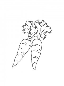 Раскраска Морковка 14 - Бесплатно распечатать