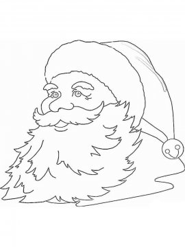 Раскраска Дед Мороз 33 - Бесплатно распечатать