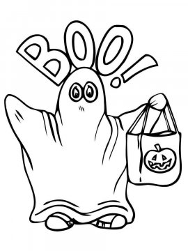 Раскраска Хэллоуин 12 - Бесплатно распечатать