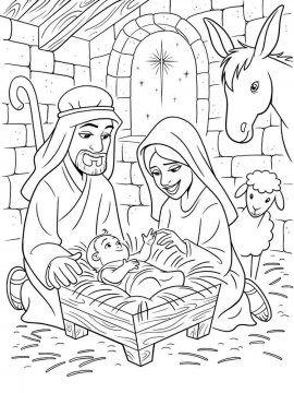 Раскраска Рождество 4 - Бесплатно распечатать