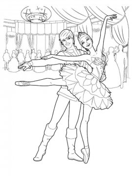 Раскраска Балерина 34 - Бесплатно распечатать