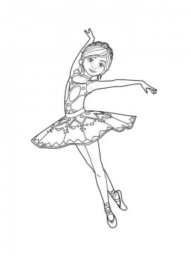 Раскраска Балерина 39 - Бесплатно распечатать