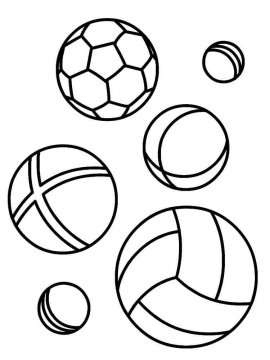 Раскраска Мяч 29 - Бесплатно распечатать
