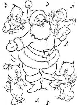 Раскраска Санта Клаус 25 - Бесплатно распечатать