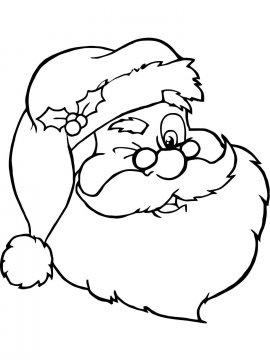Раскраска Санта Клаус 32 - Бесплатно распечатать