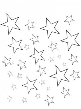 Раскраска Звезда 40 - Бесплатно распечатать