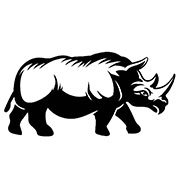 Трафареты Носорога