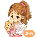 Раскраски для девочек 4-5 лет