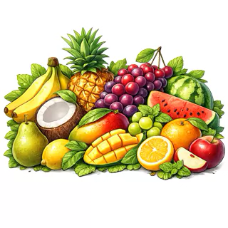 Раскраски Фрукты