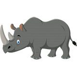 Раскраски Носорог
