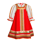 Раскраски Русский народный костюм