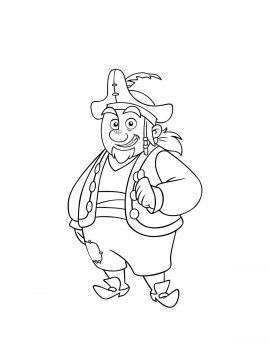 Раскраска пухлый Пират