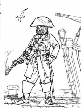 Раскраска Пираты-21