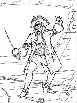 Раскраска Пираты-26