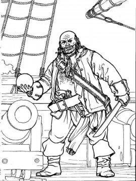 Раскраска Пираты-31