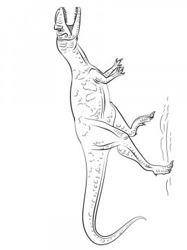 Раскраска Аллозавр 4 - Бесплатно распечатать