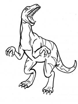 Раскраска Аллозавр 5 - Бесплатно распечатать