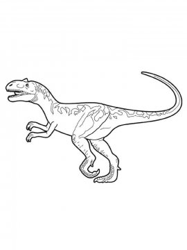 Раскраска Аллозавр 8 - Бесплатно распечатать
