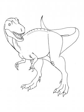 Раскраска Аллозавр 9 - Бесплатно распечатать