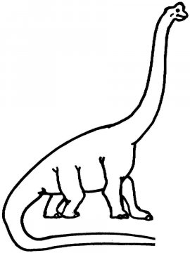 Раскраска Брахиозавр 11 - Бесплатно распечатать