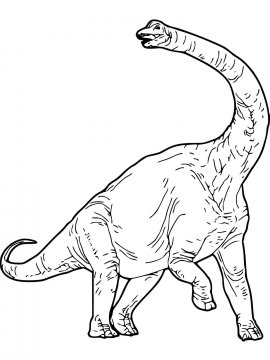 Раскраска Брахиозавр 16 - Бесплатно распечатать