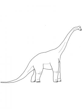 Раскраска Брахиозавр 5 - Бесплатно распечатать