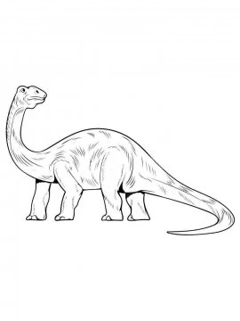 Раскраска Бронтозавр 12 - Бесплатно распечатать