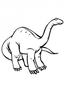 Раскраска Бронтозавр 15 - Бесплатно распечатать