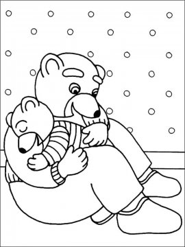 Раскраска Бурый Медведь 12 - Бесплатно распечатать