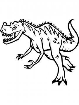Раскраска Гигантозавр 1 - Бесплатно распечатать